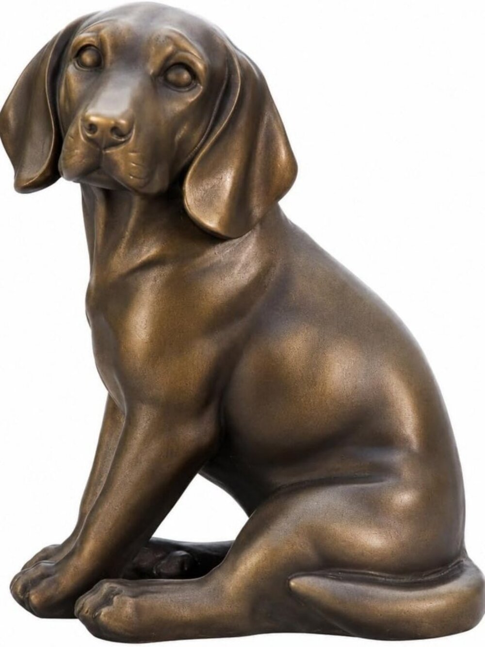 Realistic 7-Inch Labrador Retriever Dog Statue - Comfy Polyresin Figurine Decor